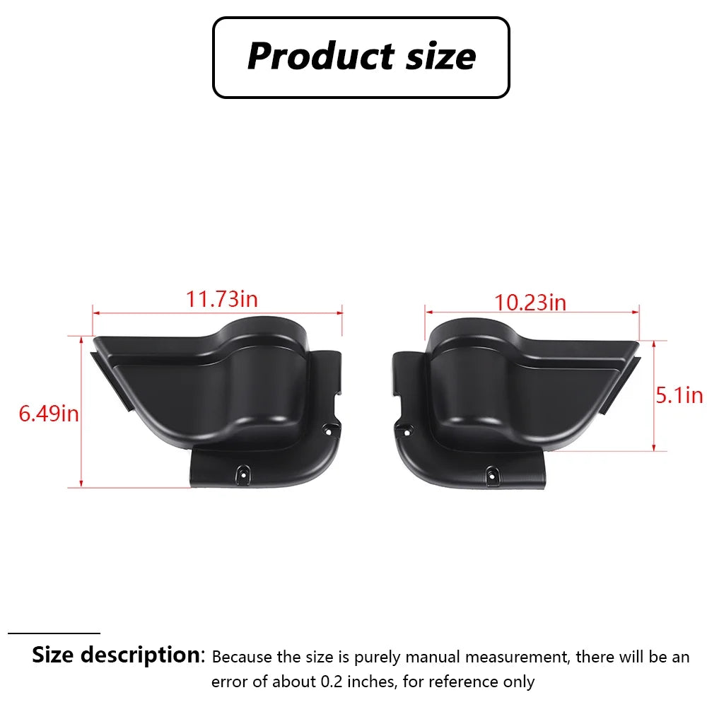 Black Front Door Storage Organizer Box for Jeep Wrangler JK JKU 2011-2017 J81870