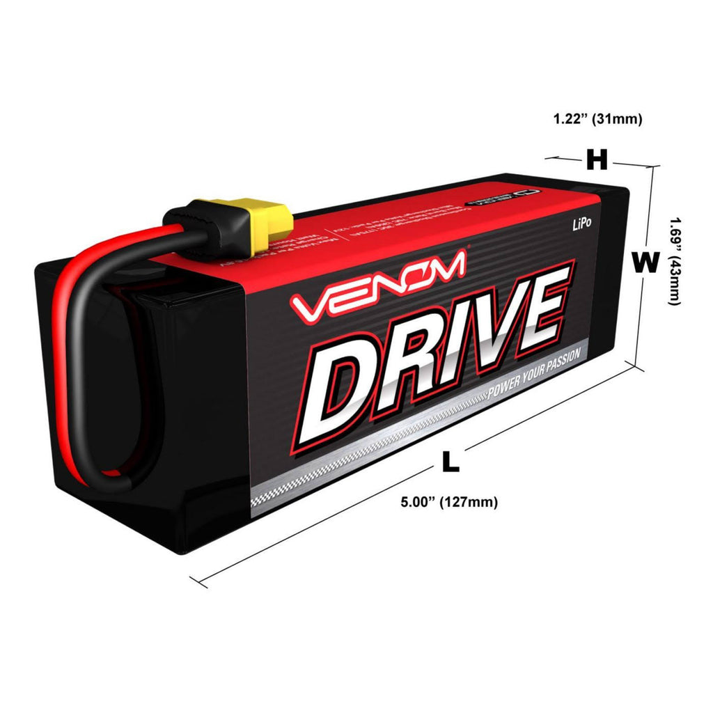 11.1V 5000mAh 50C 3S LiPo Battery with Uni Plug J70456
