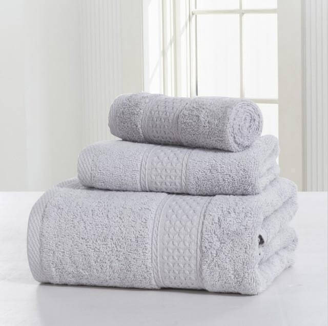 3-Piece 100% Cotton Bath Towel Set L525833