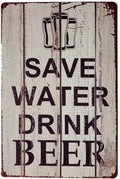 Retro Metal Tin Sign 12 X 8 V155