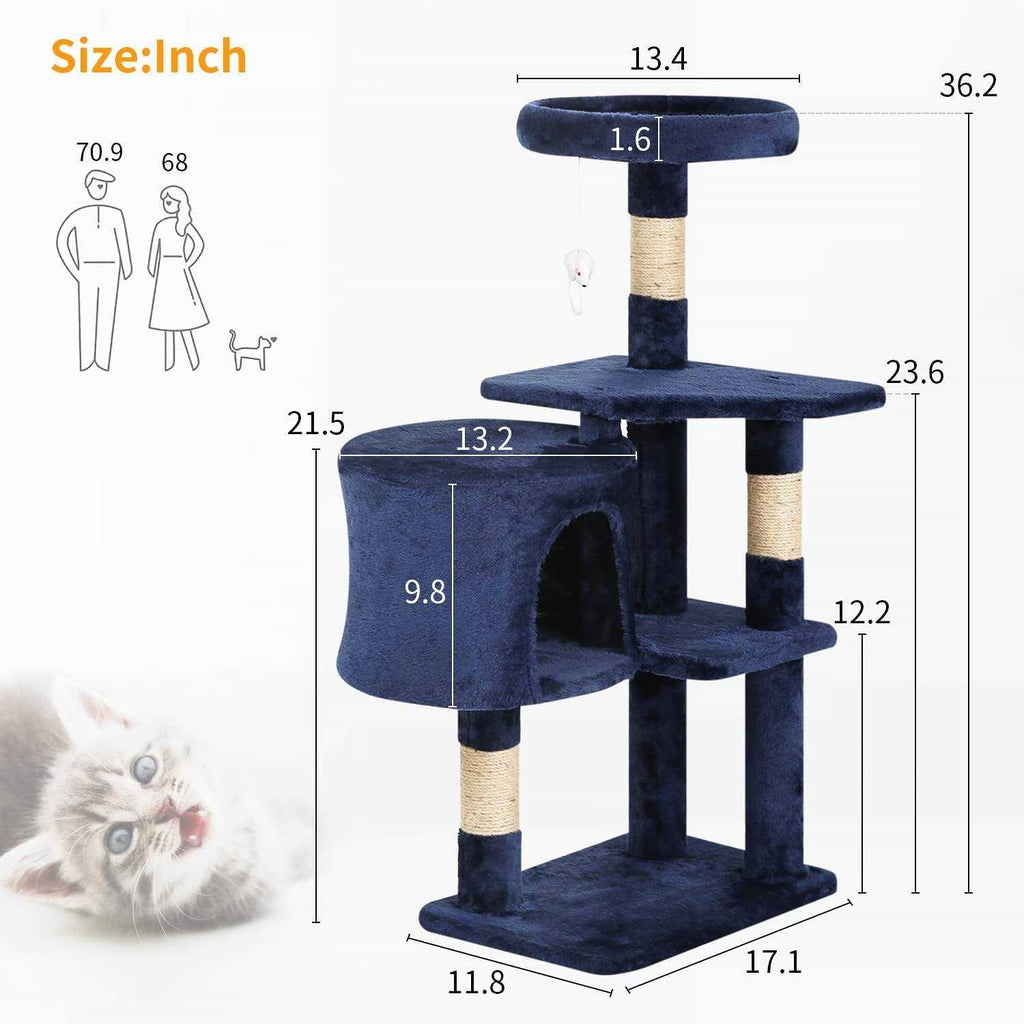 36 Cat Tree Cat Tower Cat Condo Multi-Level X583