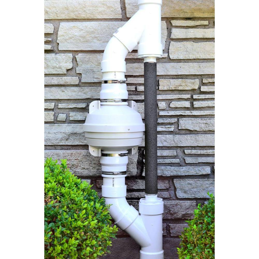 4 in. Radon Mitigation Fan Kit with Couplers and Air Pressure Indicator Q4464