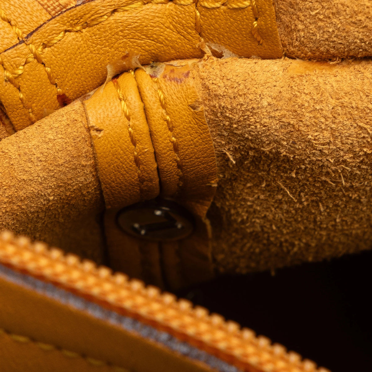 Yellow Calf Leather Top Handle Bag A385