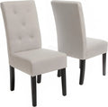 Natural Fabric Dining Chair Set Of 2 A850902