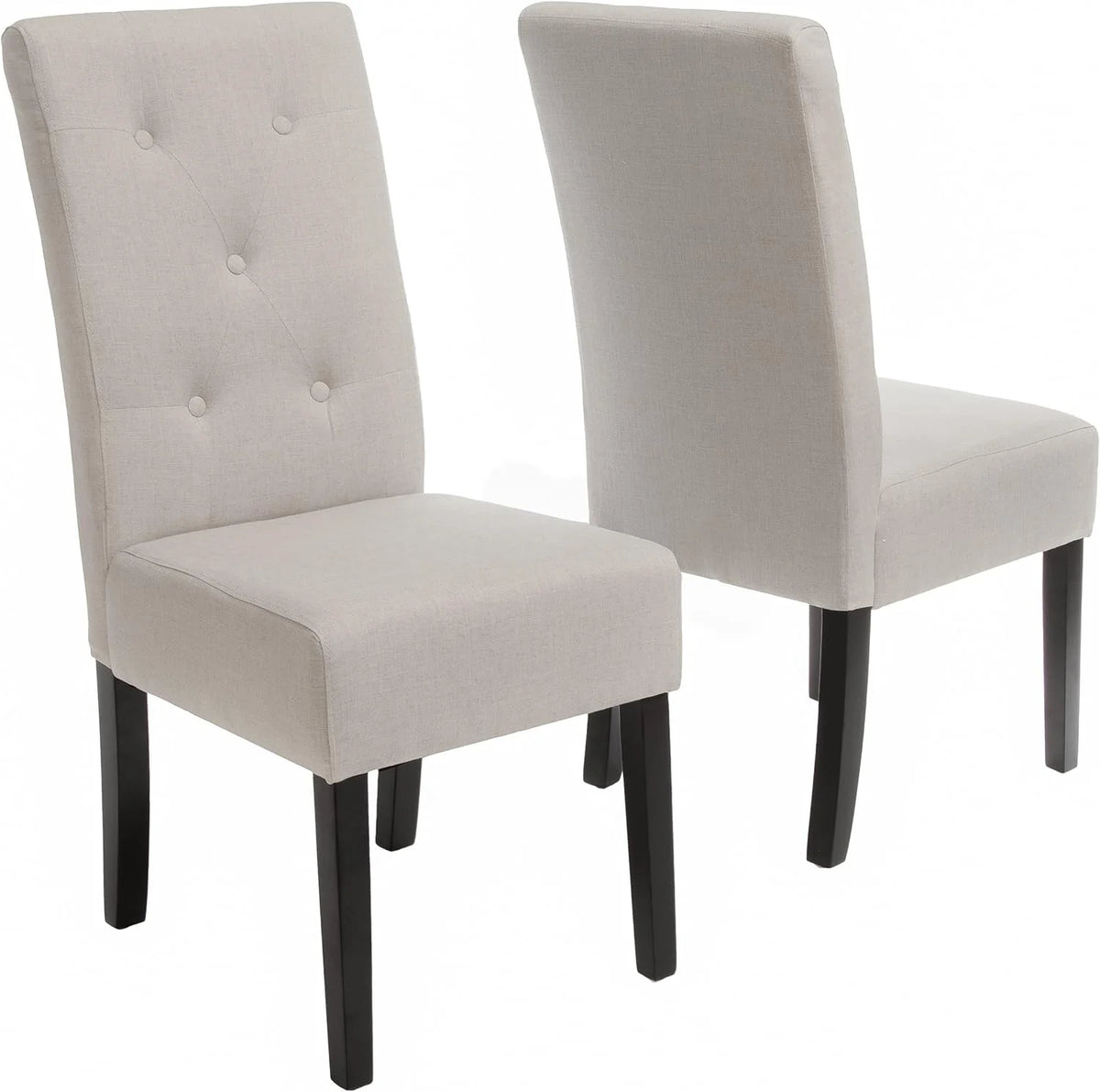 Natural Fabric Dining Chair Set Of 2 A850902