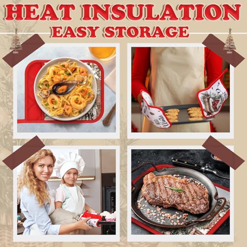 12 Pcs Christmas Pot Holders with Pocket Y958551