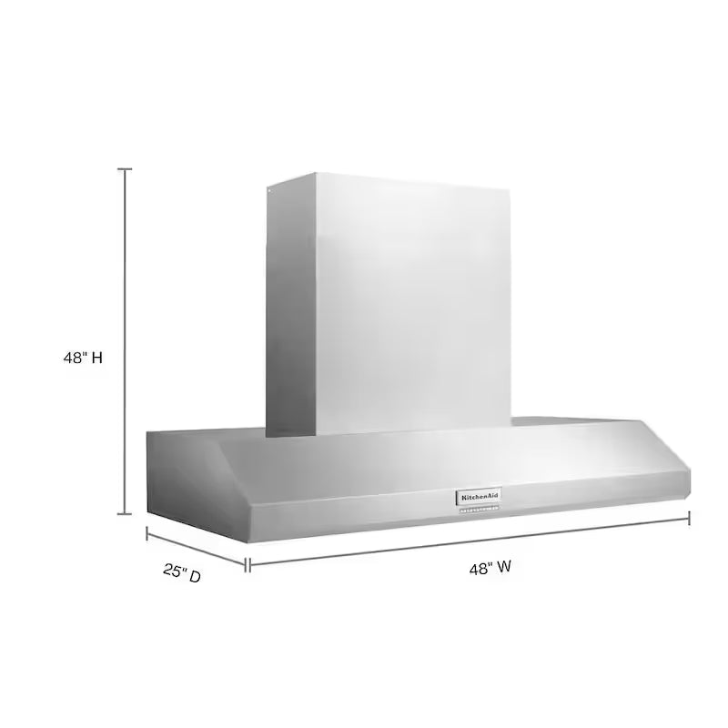 48 in. Stainless Steel Wall Mount Canopy Range Hood Q663