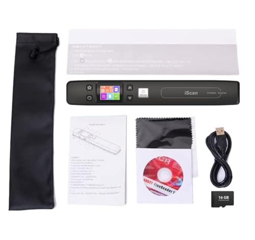 Portable Wireless Color Photo Scanner, 1050DPI, 16GB Card, Built-in Wi-Fi K723