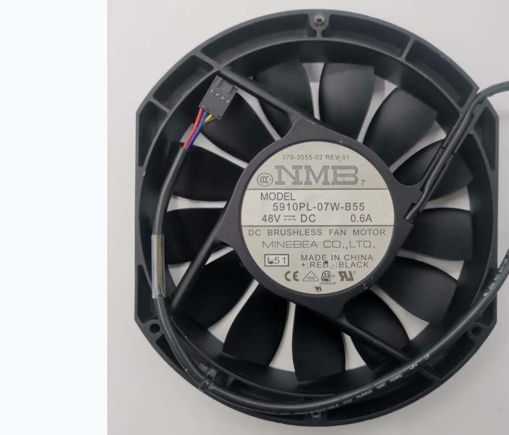 170X150X25mm 48V 0.6A 4000RPM 2800CFM 4 Wire Cooling Fan H898973