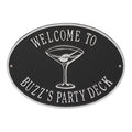 Martini Plaque Black/Silver P968