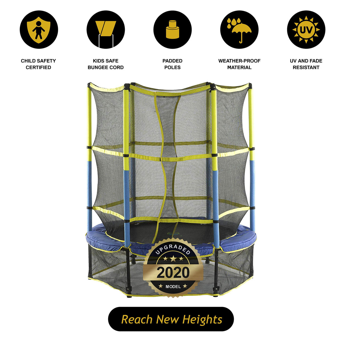 55" Kiddy Trampoline & Enclosure Set A477