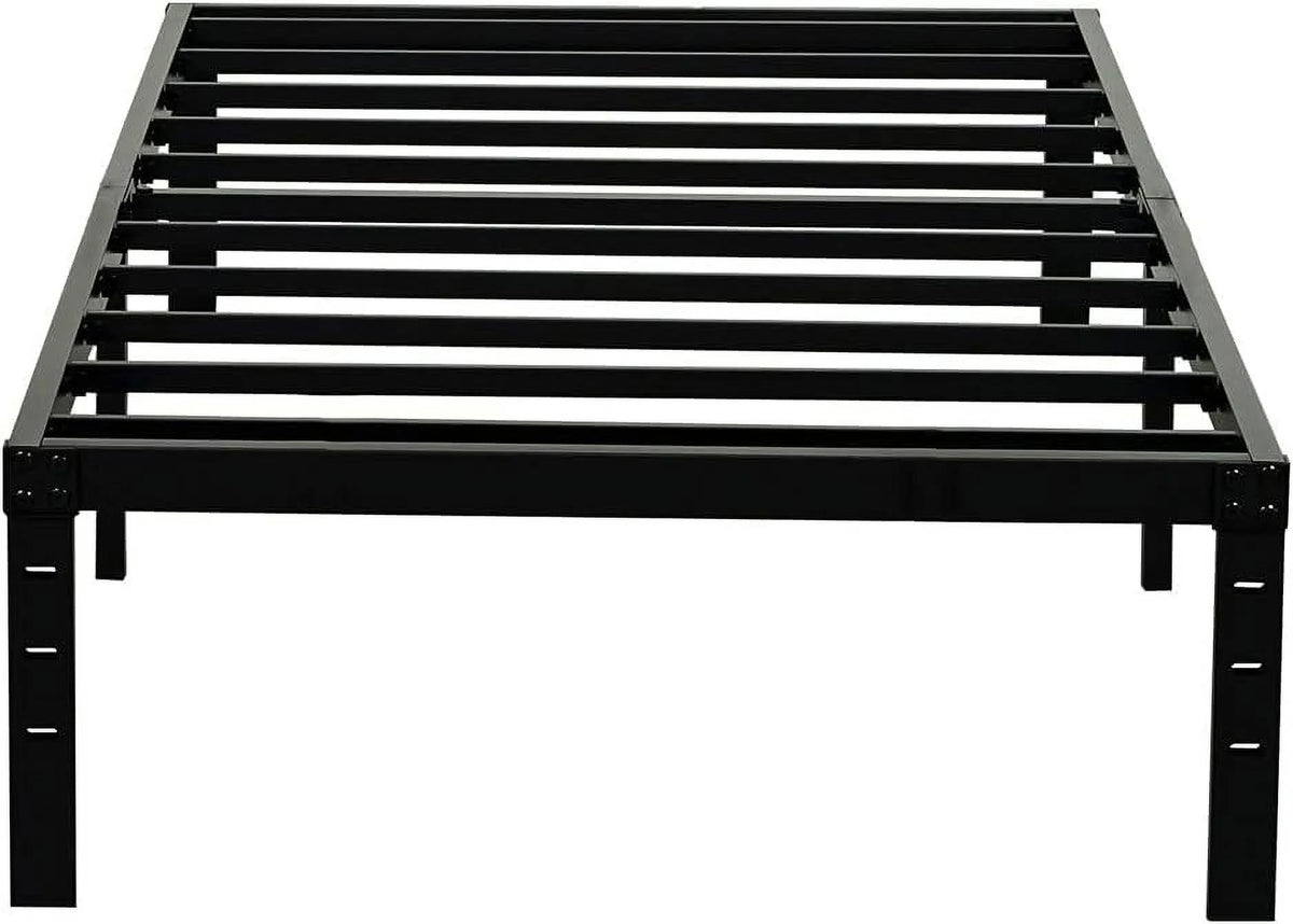 Twin XL Size 14 Inch Metal Platform Bed Frame with Steel Slats G343295