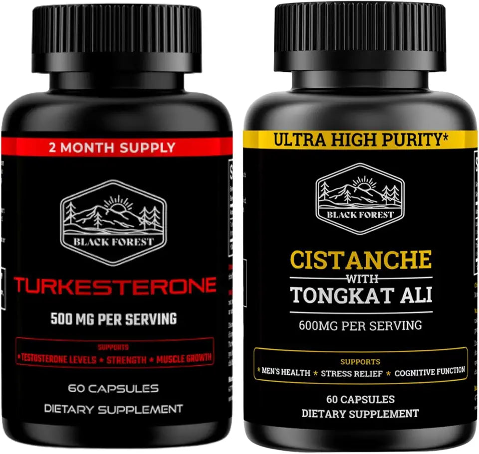 Black Forest Pacote de suplementos para iniciantes 1 Turkesterone 1 cistanche A505000