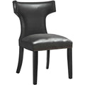 Black Vinyl Dining Chair U485788