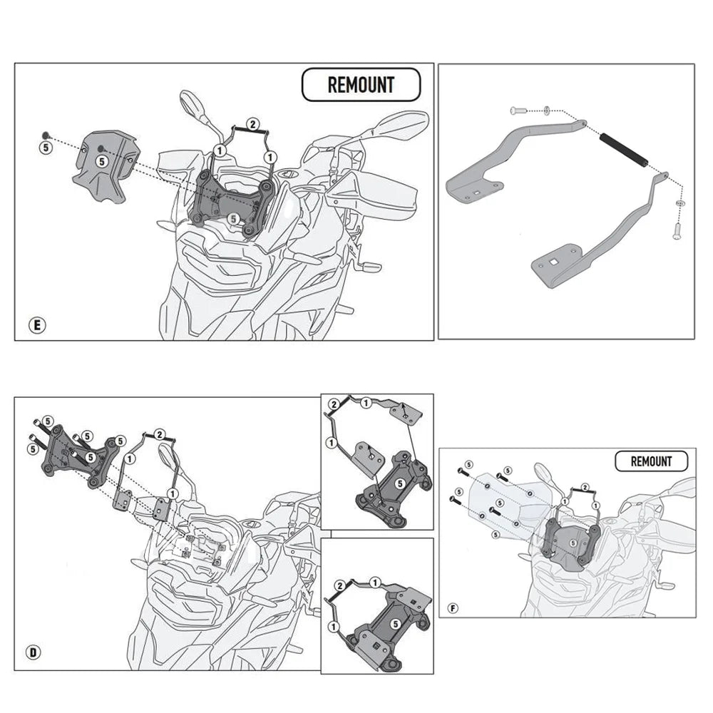 Motorcycle Navigation Bracket Mobile Phone Holder Charging Bracket R904