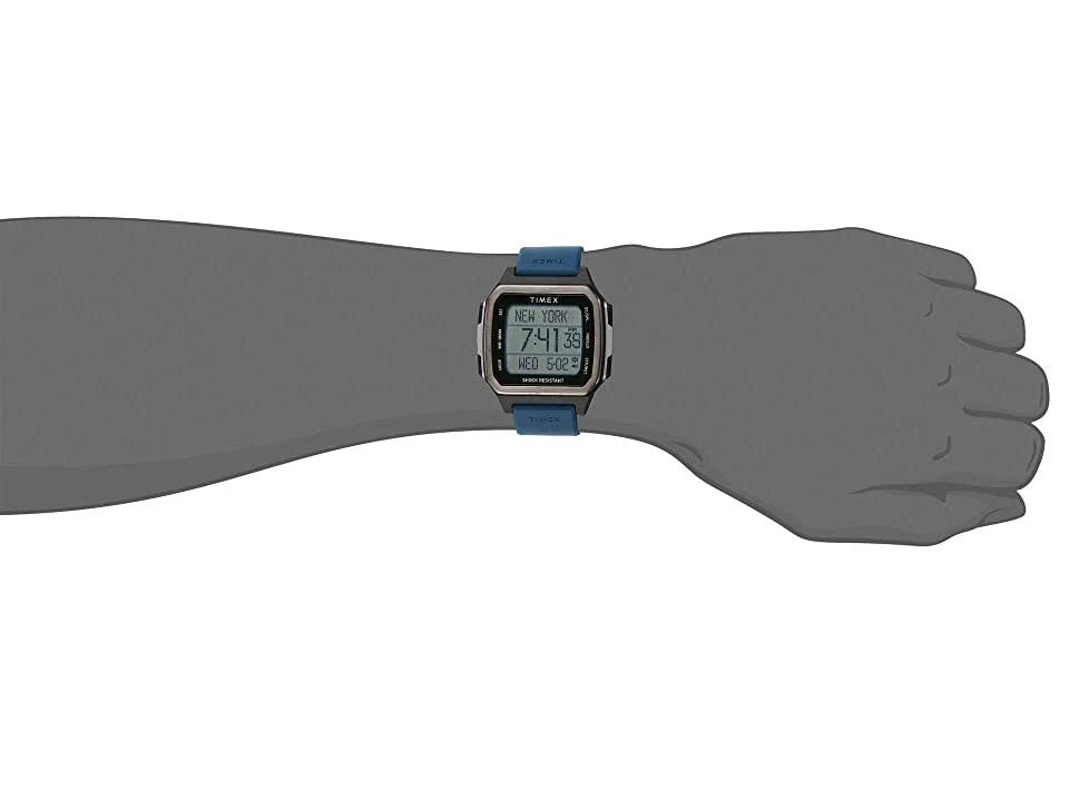 Black Case Watch with Blue Strap Y78308
