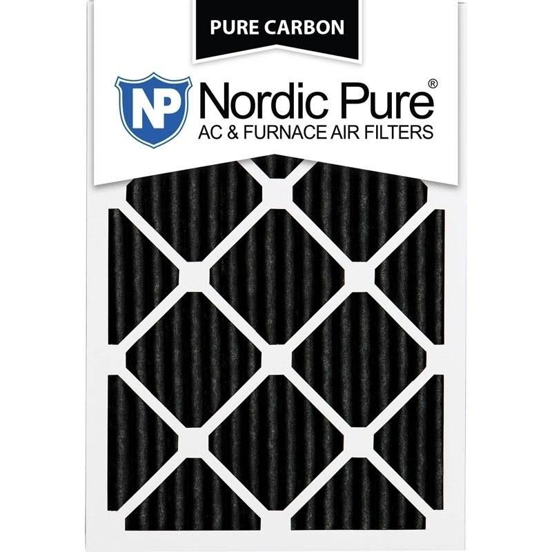 12x25x1 Pure Carbon Pleated AC Furnace Air Filters Qty 12 I8607