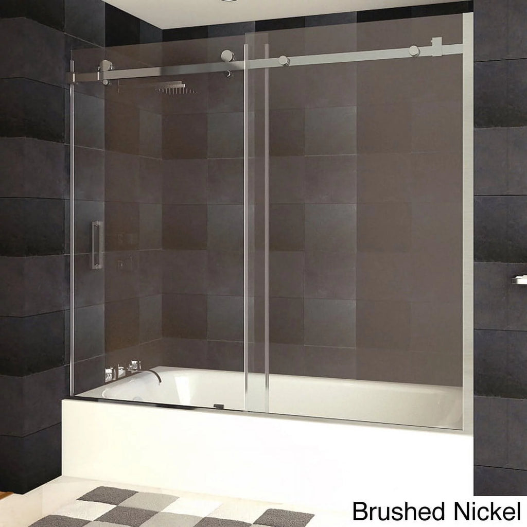 Bathtub Doors, Semi-frameless, Chrome Finish A966