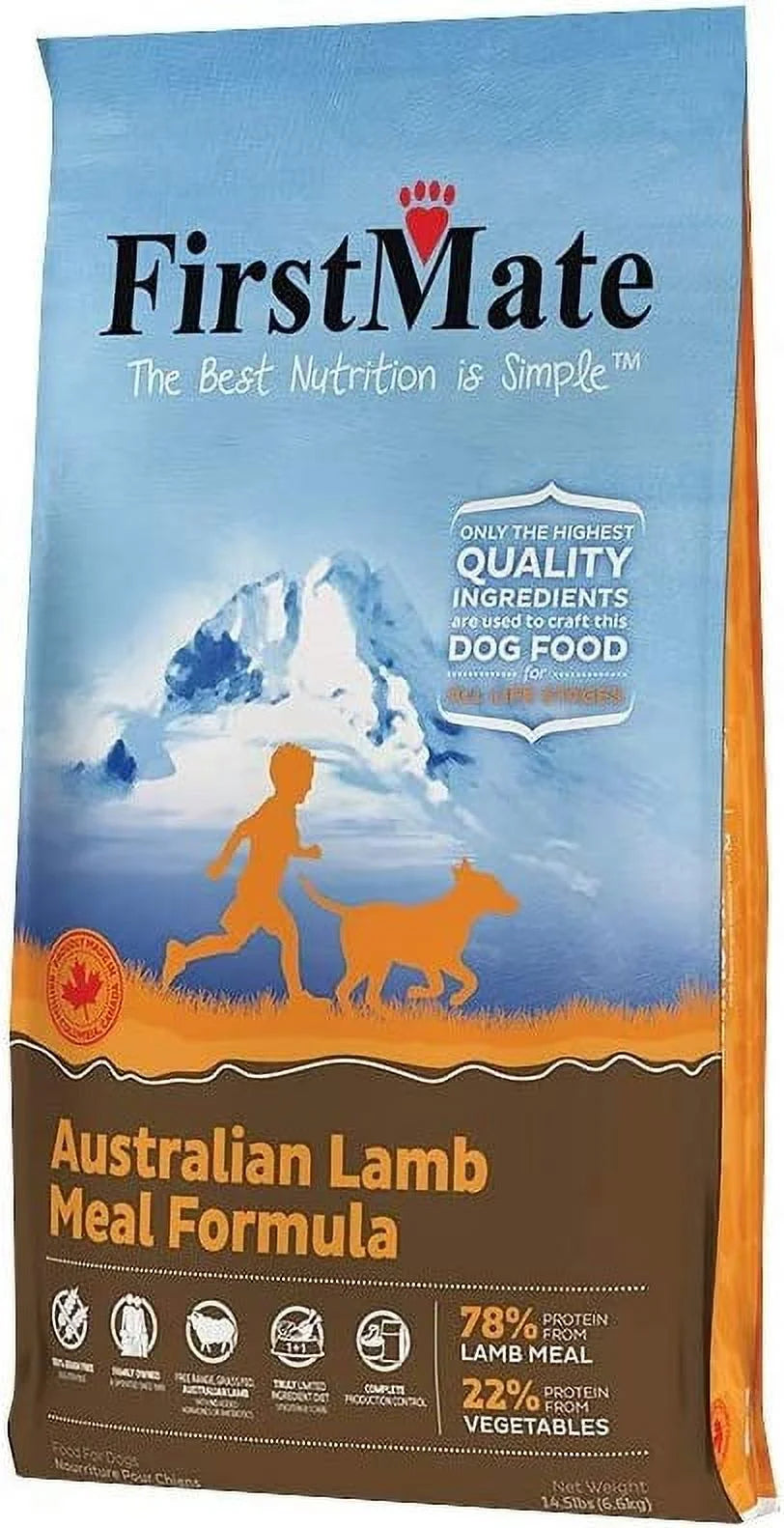 Australian Lamb Dog Food 14.5 Pound Z206