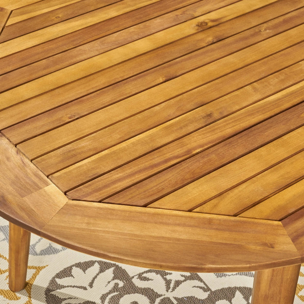 Teak Oval Acacia Wood Dining Table S92124