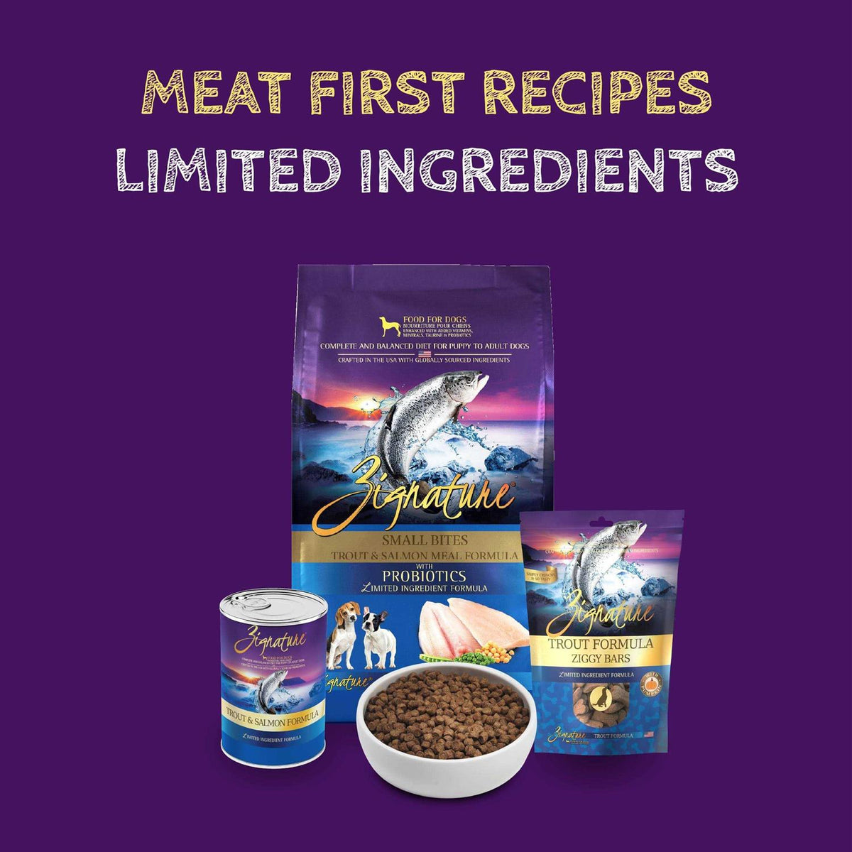 Dry Dog Food Trout & Salmon Formula Small Bites Y2742