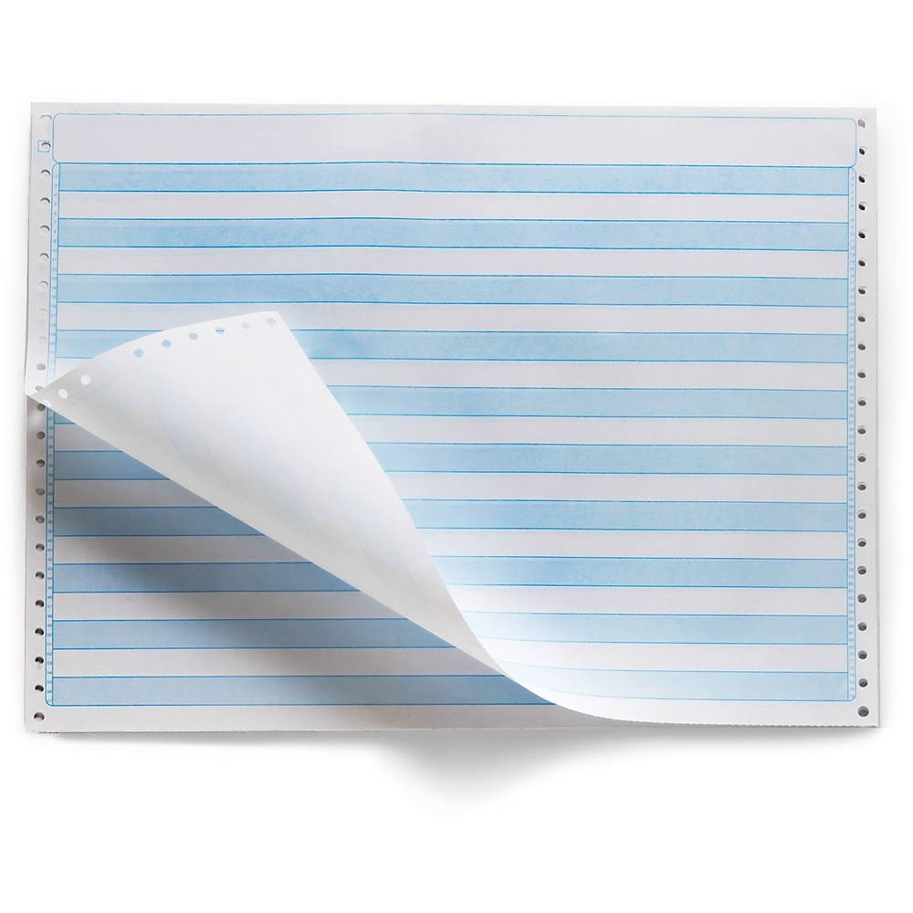 Blue Bar Computer Paper, 14 7/8 inch x 11 inch, 15 lb. M214