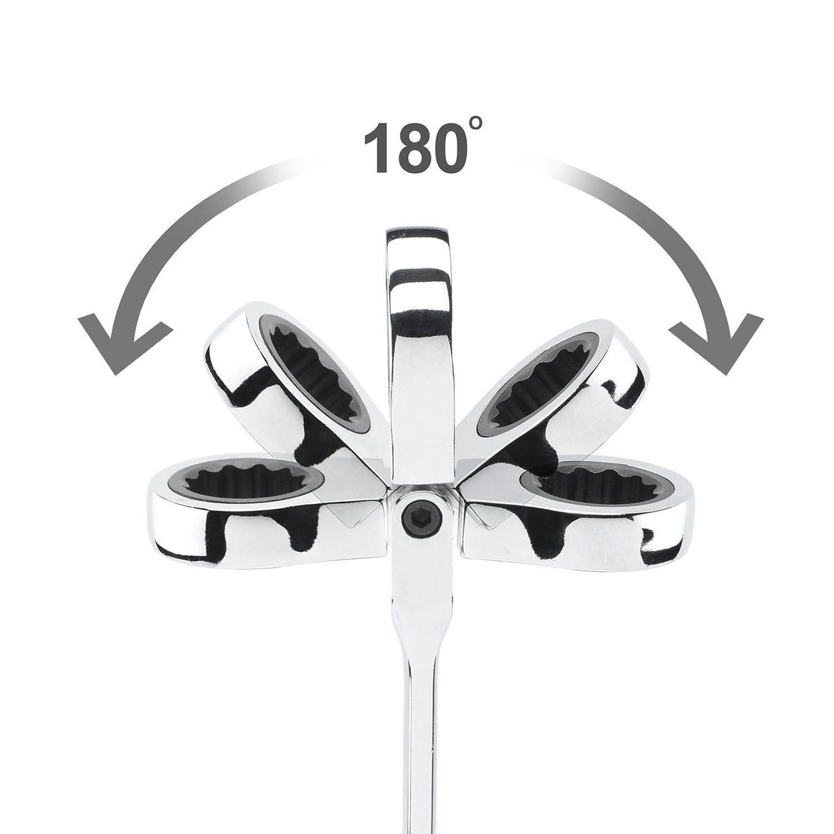 5 PC Metric Flexible Head Ratcheting Wrench Set Q4913