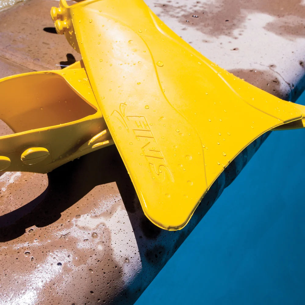Yellow Rubber Kids Swim Fins A4854